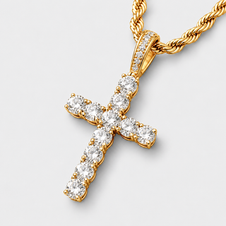 Celestial Cross pendant - Gold