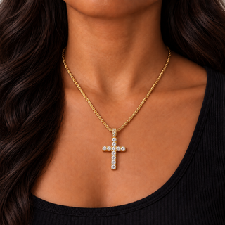 Celestial Cross pendant - Gold