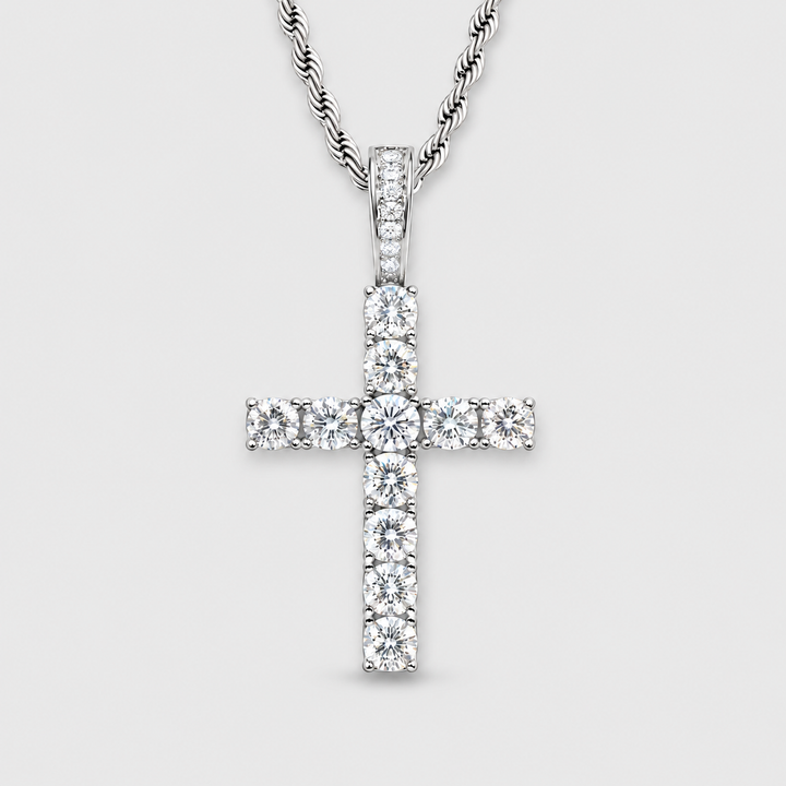 Celestial cross pendant - Silver