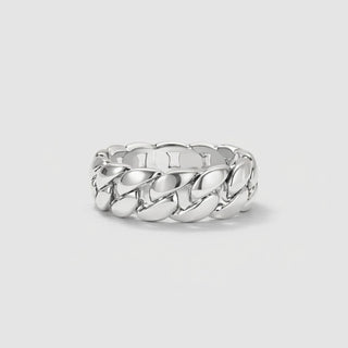 Clean Cuban Ring - Silver