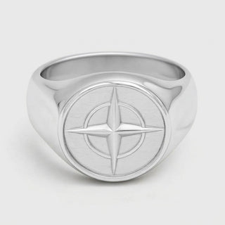 Compass ring - Zilver