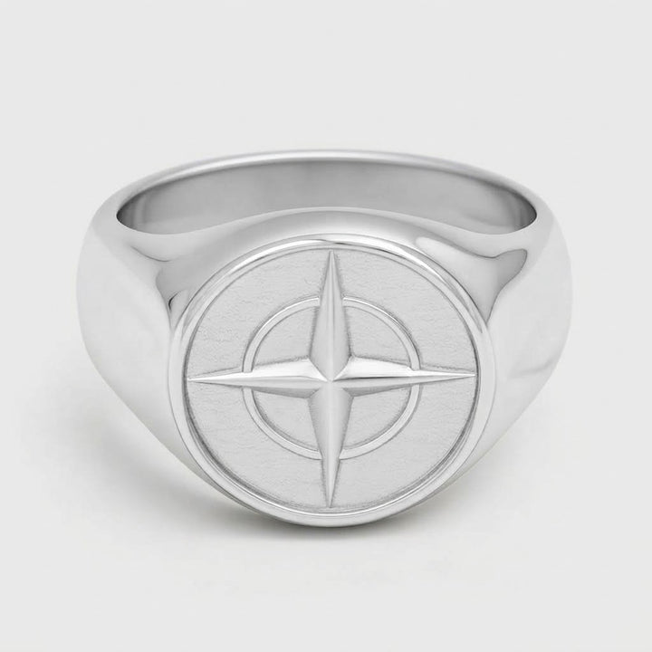 Compass ring - Zilver