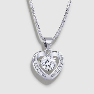 Crystal heart pendant