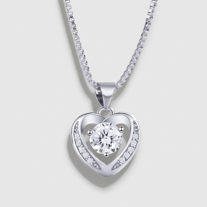 Crystal heart pendant