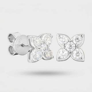 Four-Leaf Clover Earrings - Moissanite