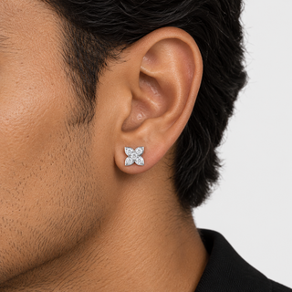 Four-Leaf Clover Earrings - Moissanite