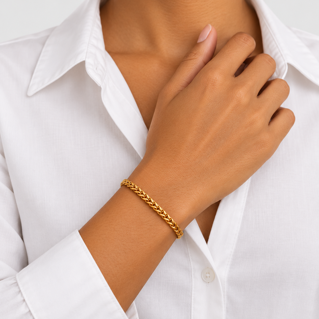 Franco Bracelet Goud - 3mm