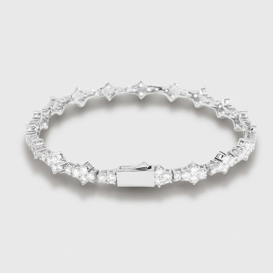 Honeycomb Armband Zilver