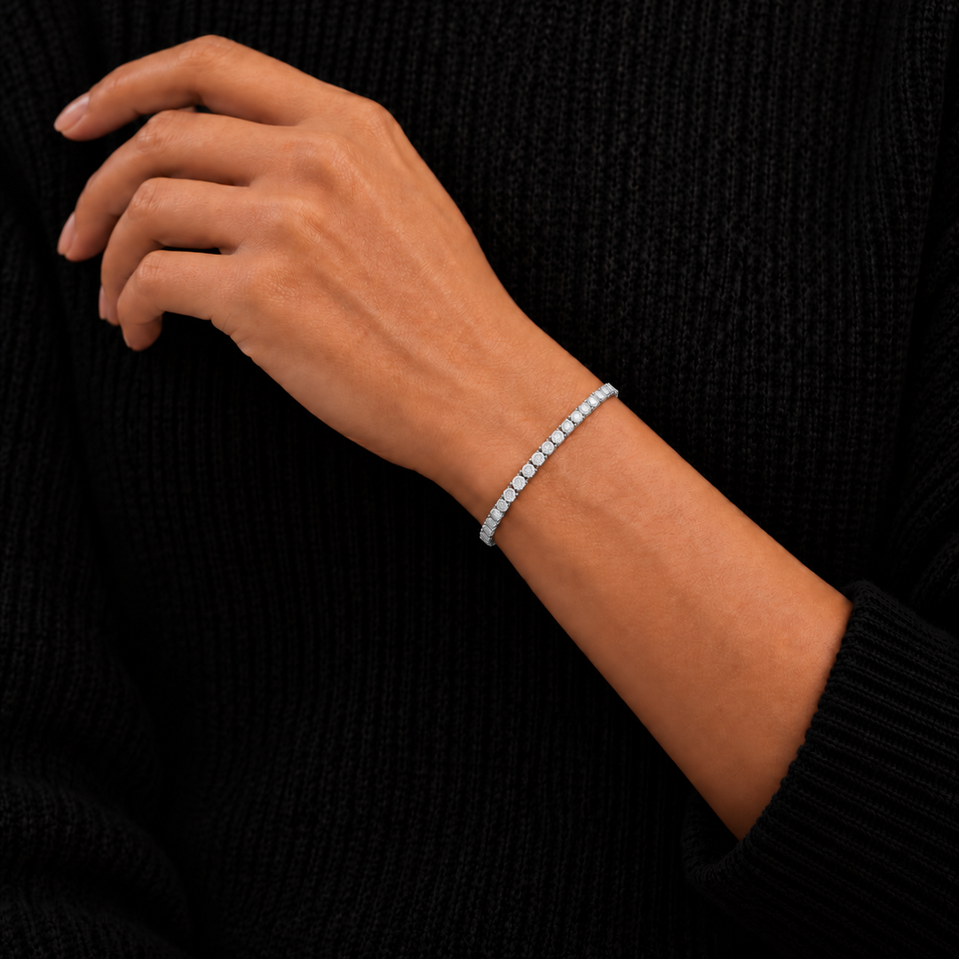 Tennis Bracelet - White Gold 3mm