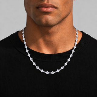 Honeycomb Ketting Zilver