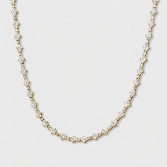Honeycomb Necklace Gold
