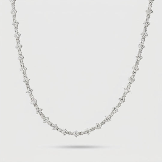 Honeycomb Necklace Silver