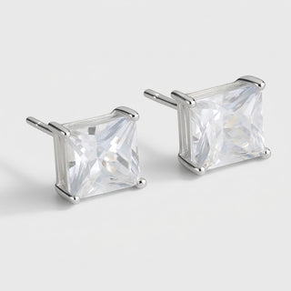 Iced Precision Earrings - Silver