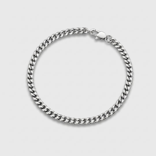 Miami Cuban bracelet - 4mm Silver