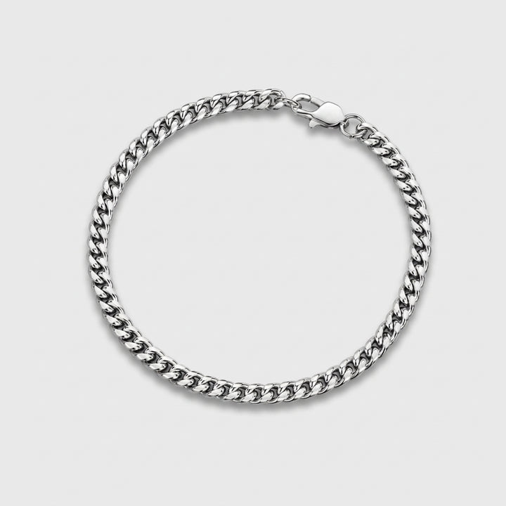Miami Cuban bracelet - 4mm Silver