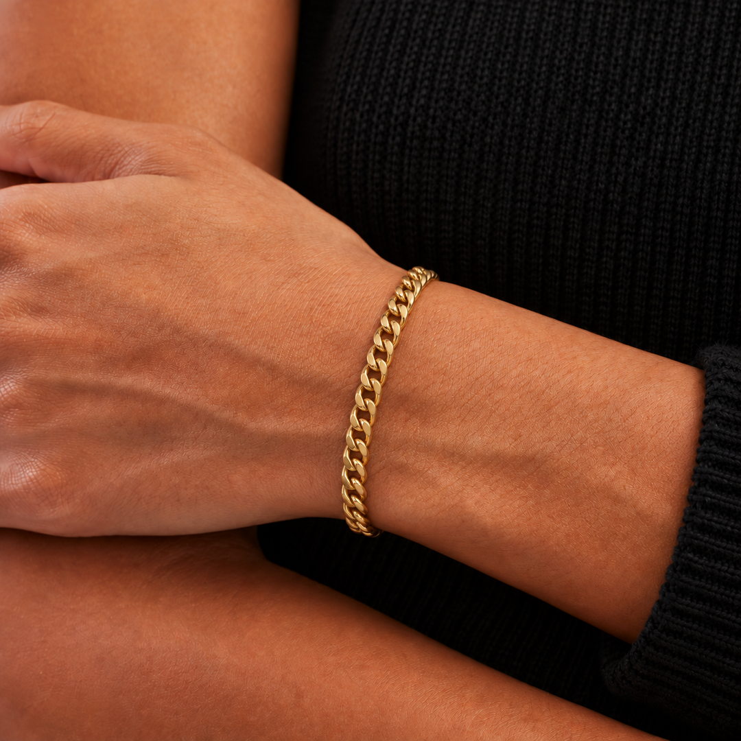 Miami Cuban Bracelet - 4mm Goud