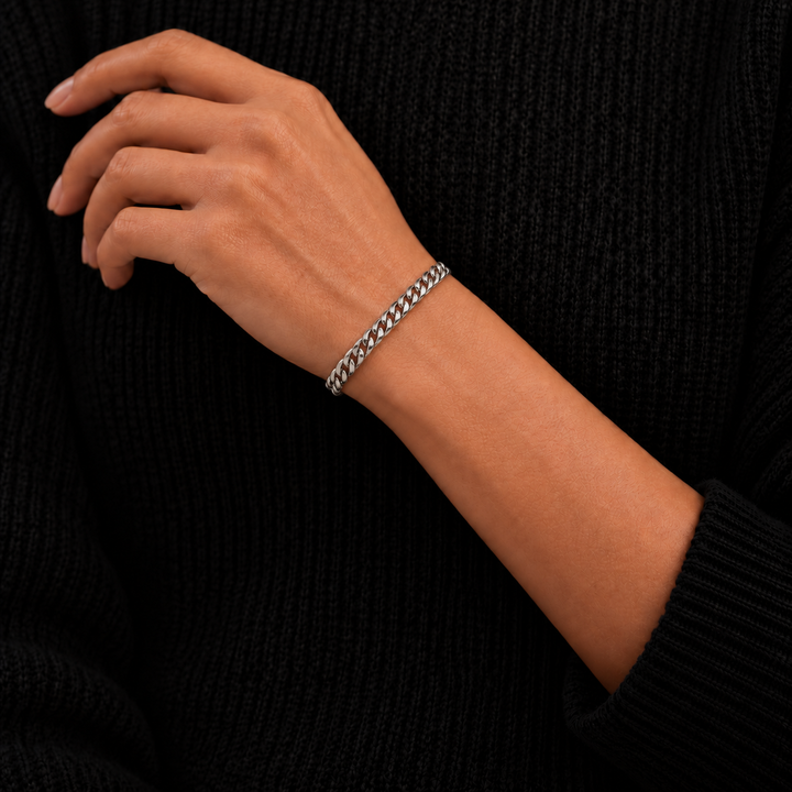Miami Cuban bracelet - 4mm Silver