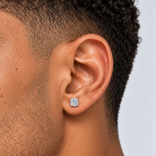 Moissanite Diamond Studs - Zilver