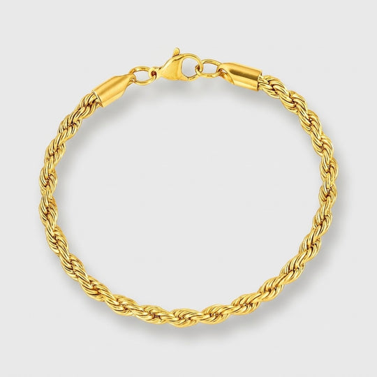 Rope Armband - Goud 3mm