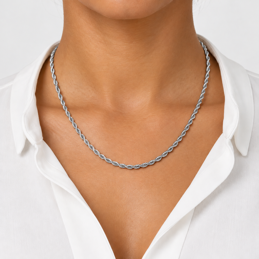 Rope Ketting - Witgoud 3 mm