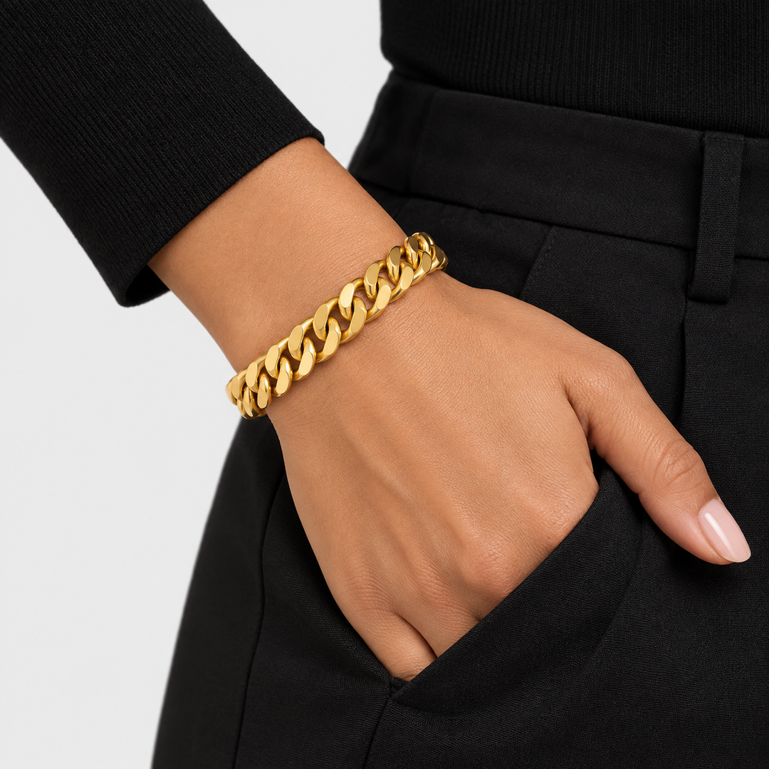 Royal Cuban Bracelet - Gold