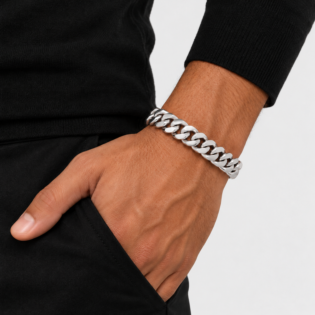 Royal Cuban Bracelet - Silver