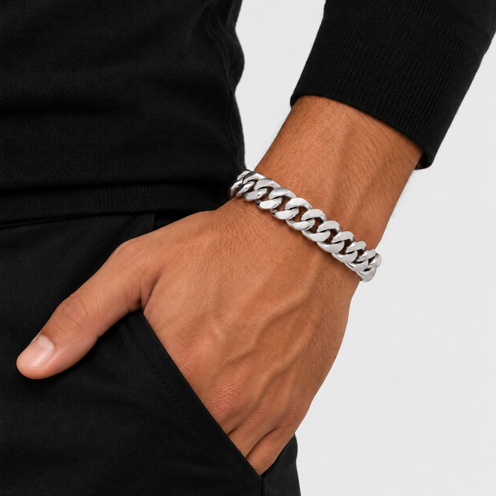 Royal Cuban Bracelet - Silver