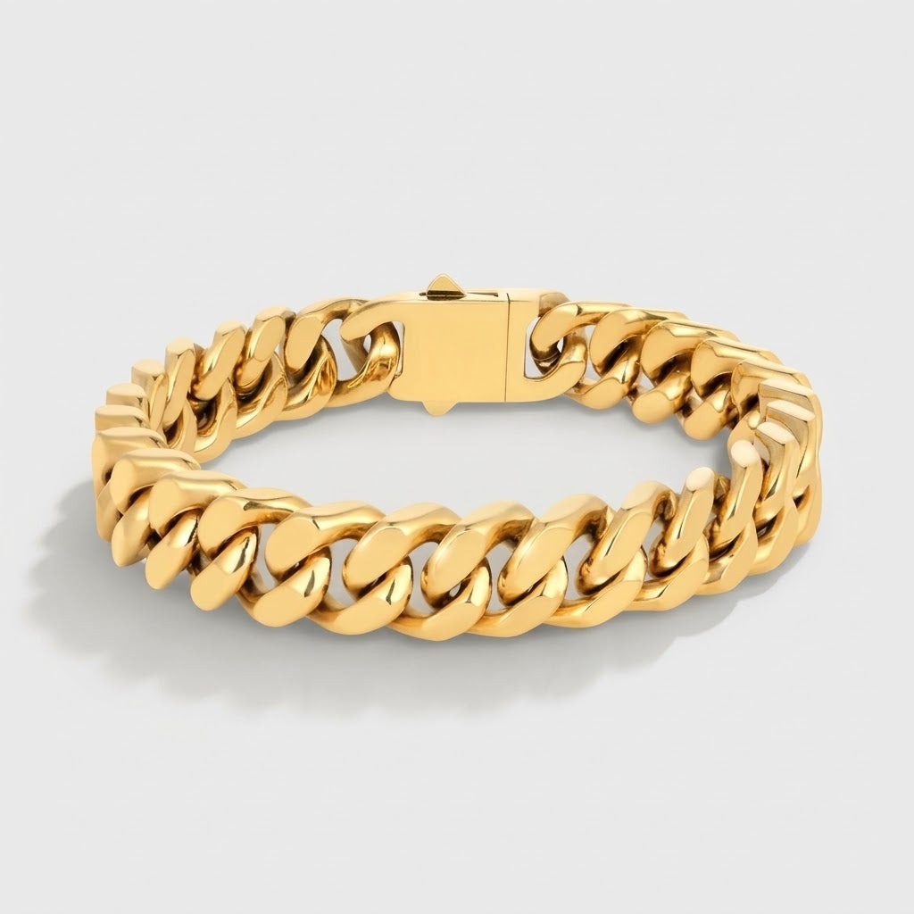 Royal Cuban Bracelet - Gold