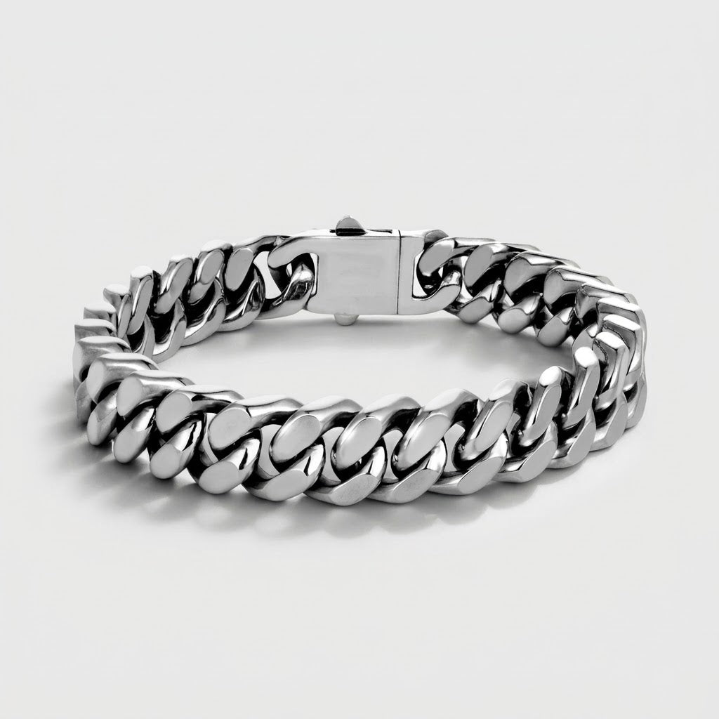 Royal Cuban Bracelet - Silver