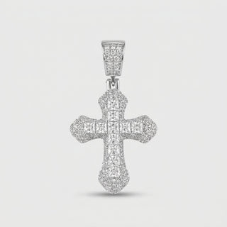 Silver Frost Cross Pendant