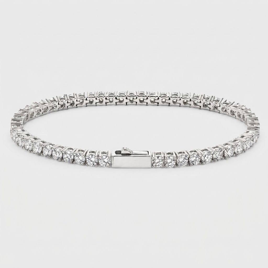 Tennis Bracelet - White Gold 3mm