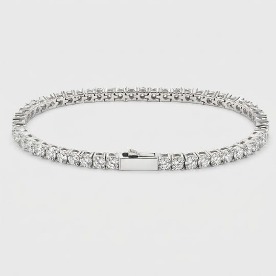 Tennis Bracelet - White Gold 4mm
