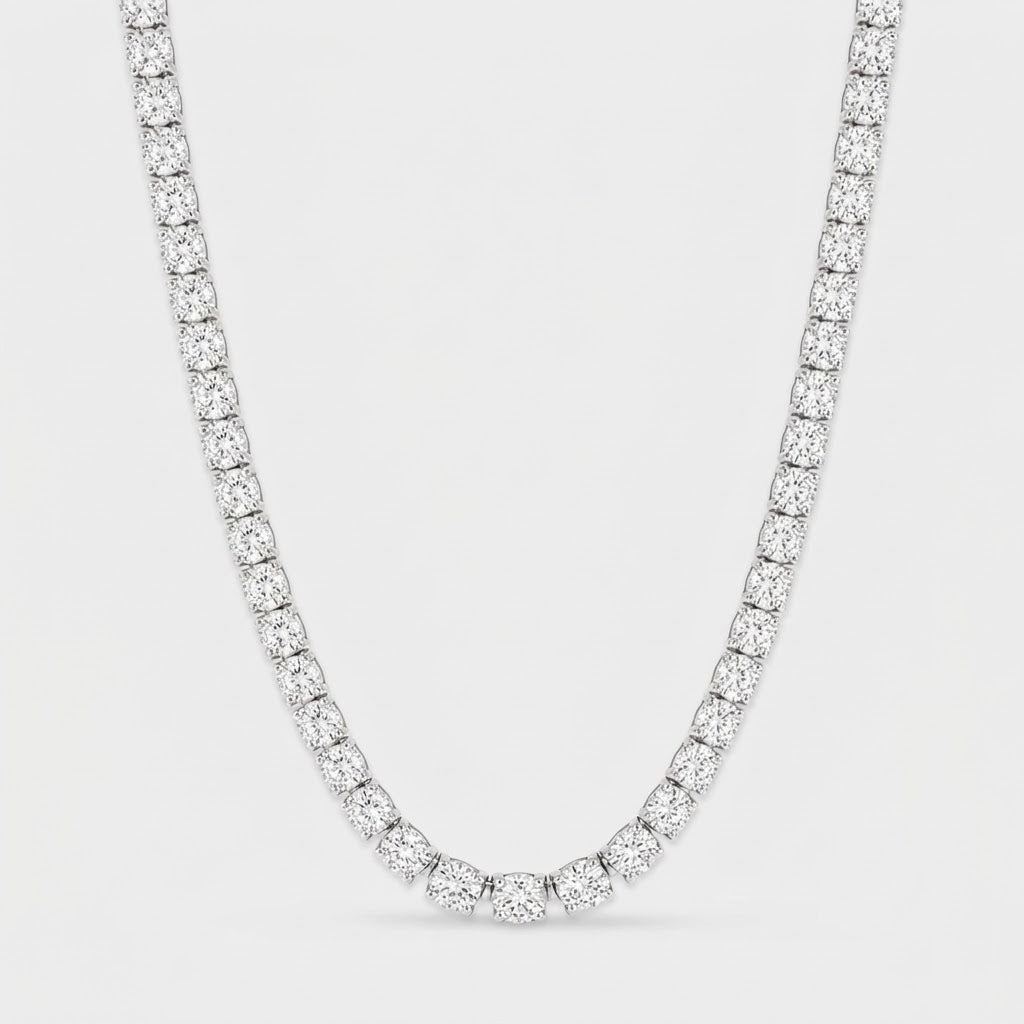 Tennis Chain - White Gold 5 mm
