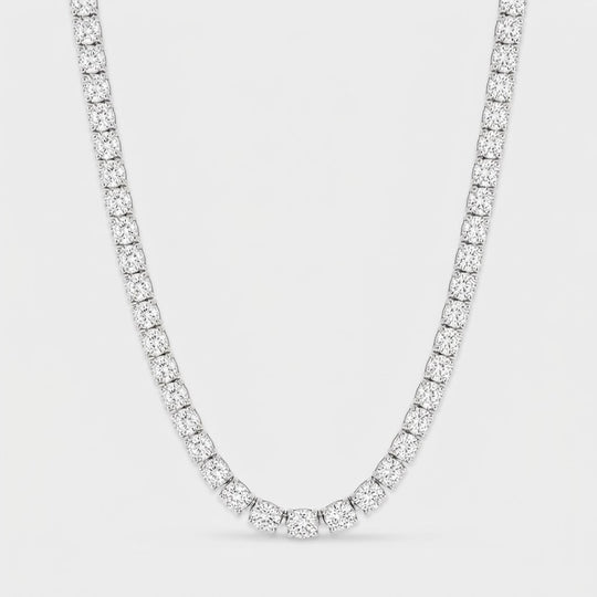 Tennis Chain - White Gold 5 mm