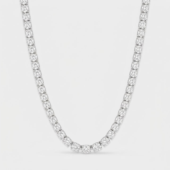 Tennis Chain - White Gold 5 mm