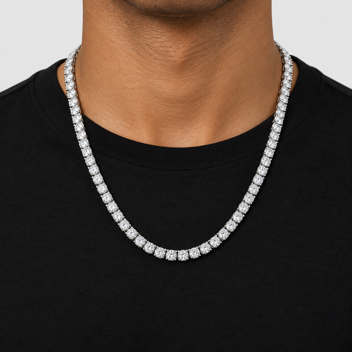 Tennis Chain - White Gold 4 mm