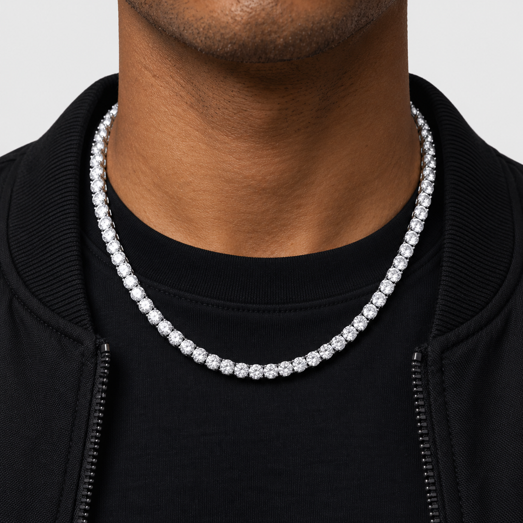 Tennis Chain - White Gold 5 mm