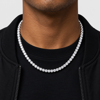 Tennis Chain - White Gold 5 mm