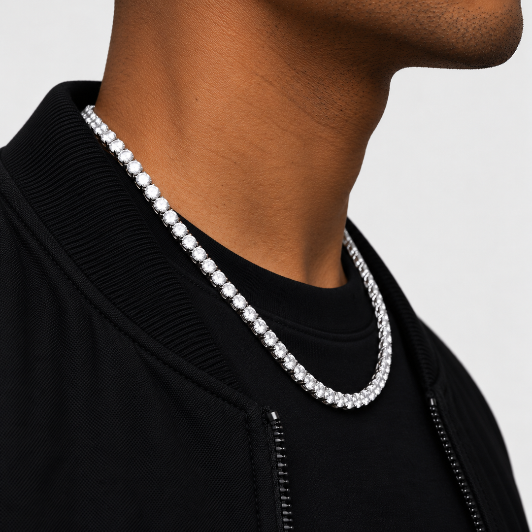 Tennis Chain - White Gold 5 mm