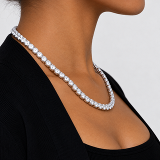 Tennis Chain - White Gold 5 mm