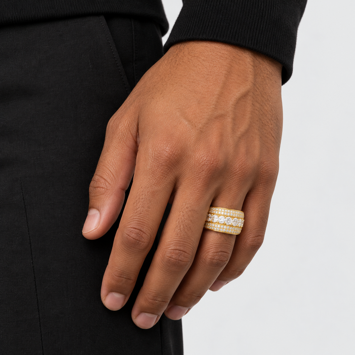 Ultimate Iced Out Ring - Gold