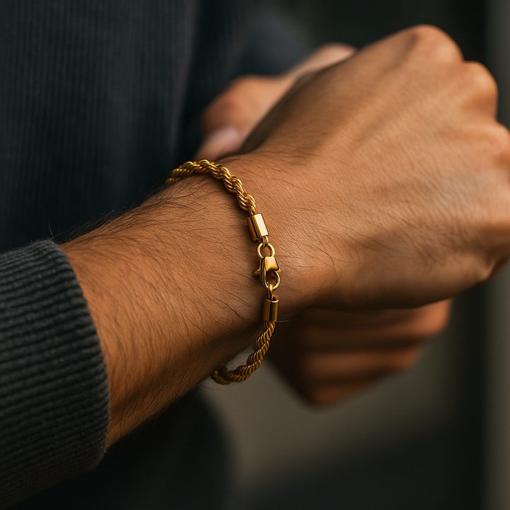 Rope Bracelet - Gold 3mm
