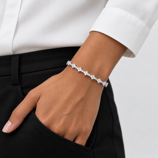 Honeycomb Bracelet Silver