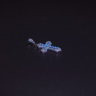 Blue Frost Cross Hanger