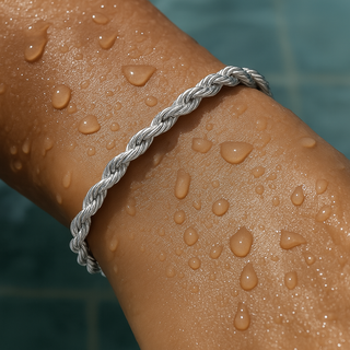 Rope Bracelet - White Gold 3mm